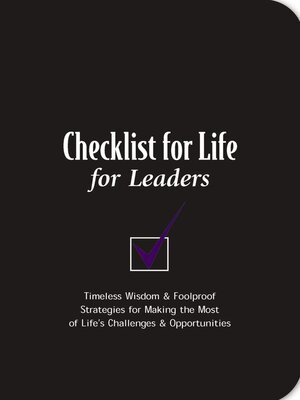 cover image of Checklist for Life for Leaders